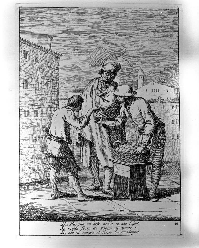 Gaetano Zompini - 113, gioco con le uova, Gallerie dell'Accademia, Venezia, attribuito